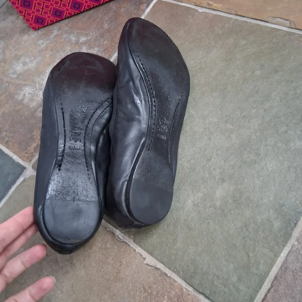 Tory Burch Leather Ballerina Flats